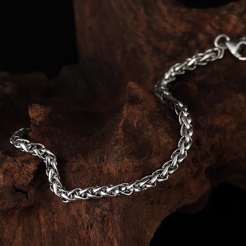 LMNZB Stainless Steel Interwoven Bracelet 4mm